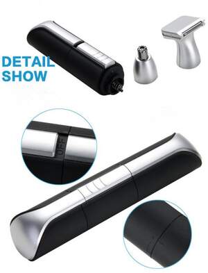 2 in 1 Waterproof Men Trimmer Nose Hair Shaver