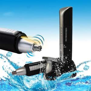 2 in 1 Waterproof Men Trimmer Nose Hair Shaver